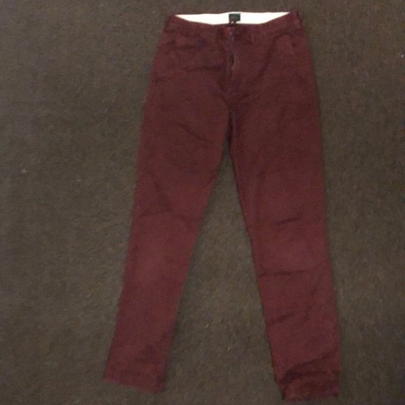 J. Crew Other - Burgundy JCREW pants urban slim